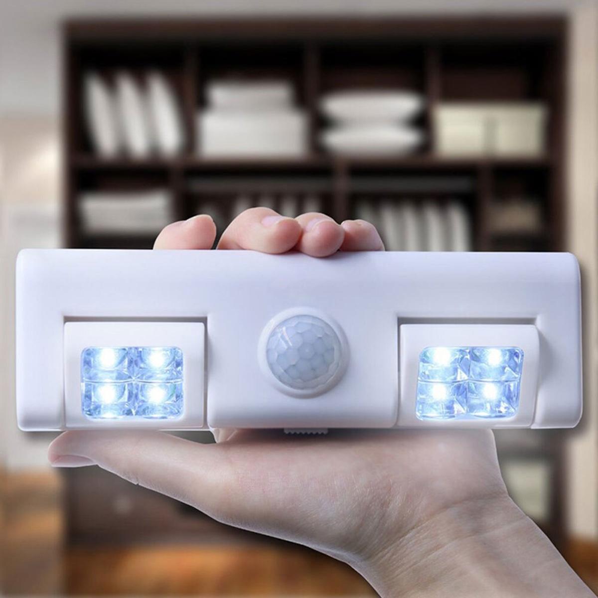 ATL LED Lempa su judesio ir prieblandos jutikliu, 8 LED, juoda