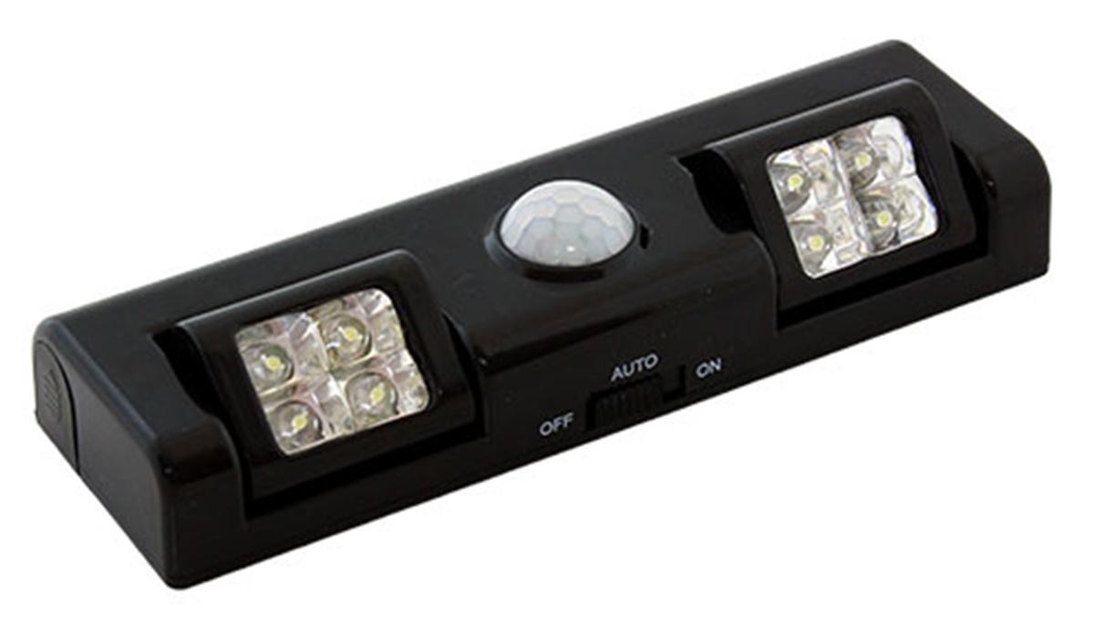 ATL LED Lempa su judesio ir prieblandos jutikliu, 8 LED, juoda