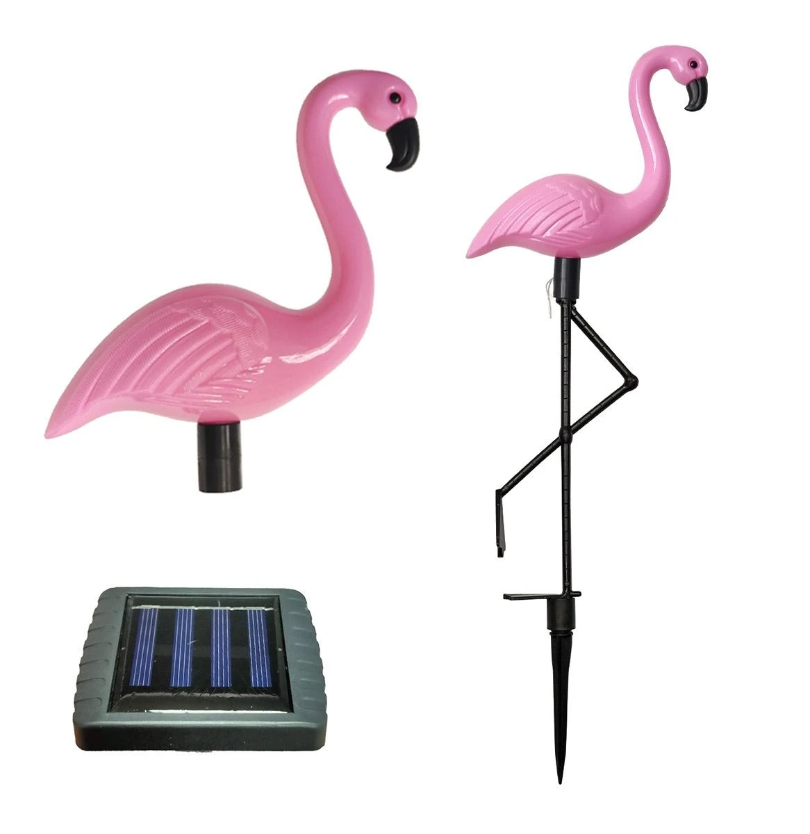 Zd50K LED saulės sodo lempos – flamingas