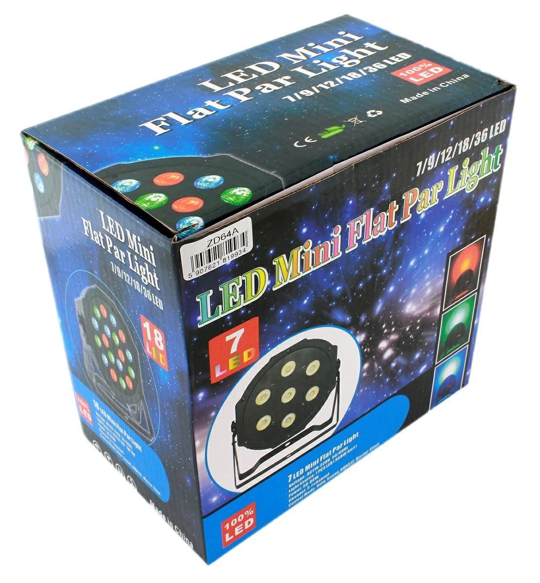 Zd64A Disko šviesa Colorphone 18 RGB LED