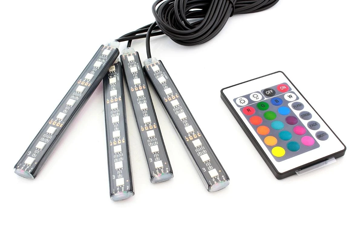 ATL Automobilio vidaus apšvietimo LED rinkinys ZD65A 4x9 RGB