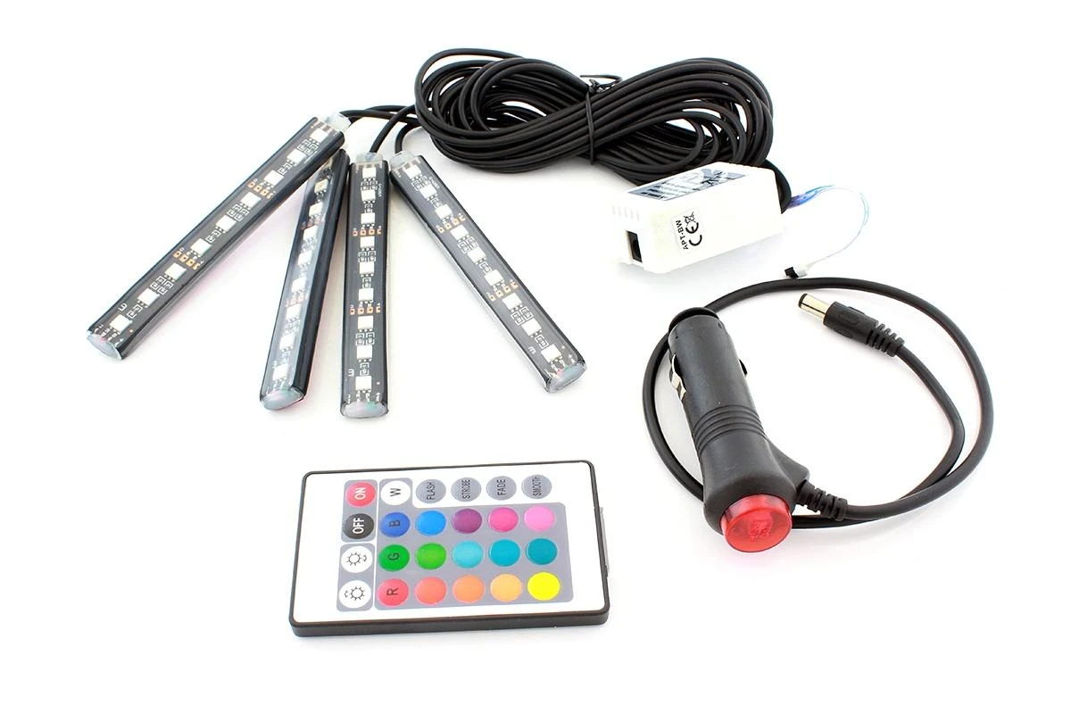 ATL Automobilio vidaus apšvietimo LED rinkinys ZD65A 4x9 RGB
