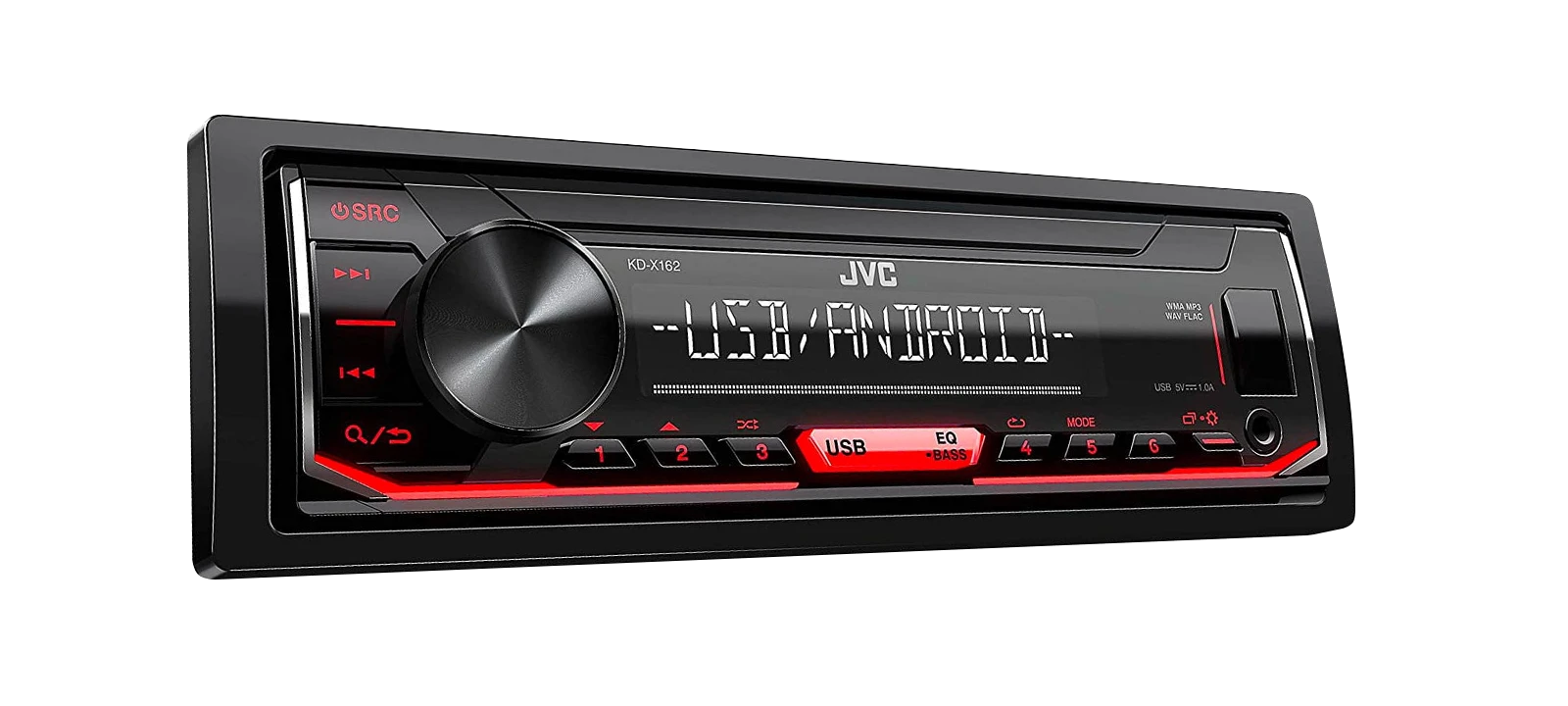 Automagnetola Portable stereo car JVC KD-X162 (USB + AUX)