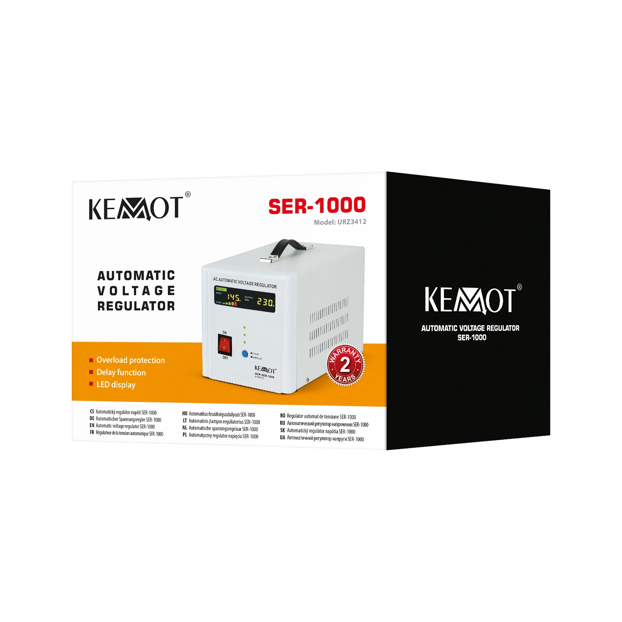 Kintamosios įtampos stabilizatorius Kemot SER-1000 1000VA
