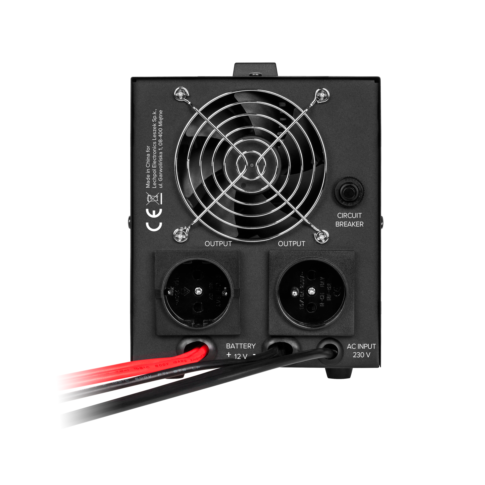 Nepertraukiamo maitinimo šaltinis Rebel POWER-1000 - inverteris su gryna sinusine banga ir įkrovimo funkcija 12V 230V 1000VA 700W