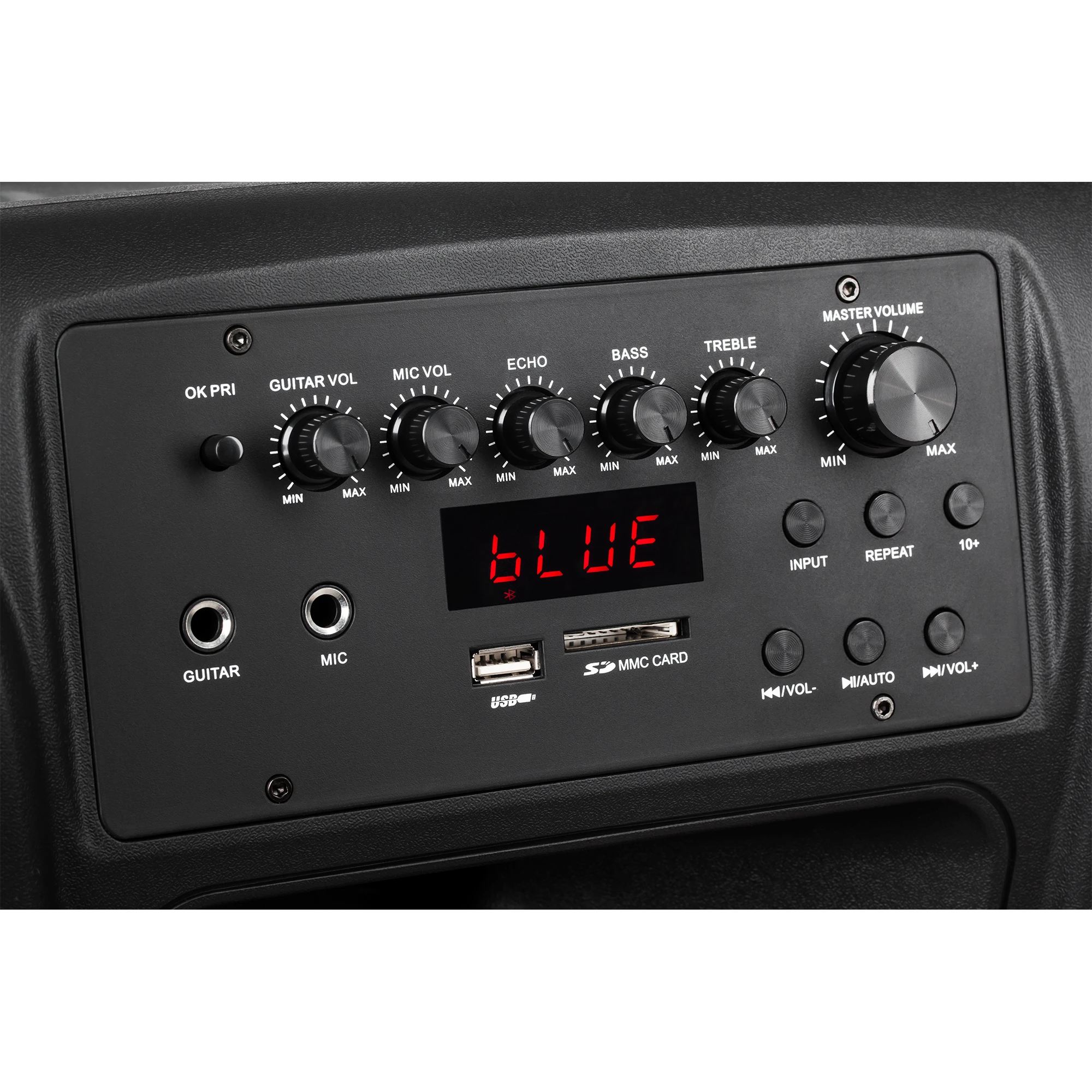 Azusa Aktyvus garsiakalbis (su 2 belaidžiais mikrofonais, SD, Bluetooth, USB) 15" 120W
