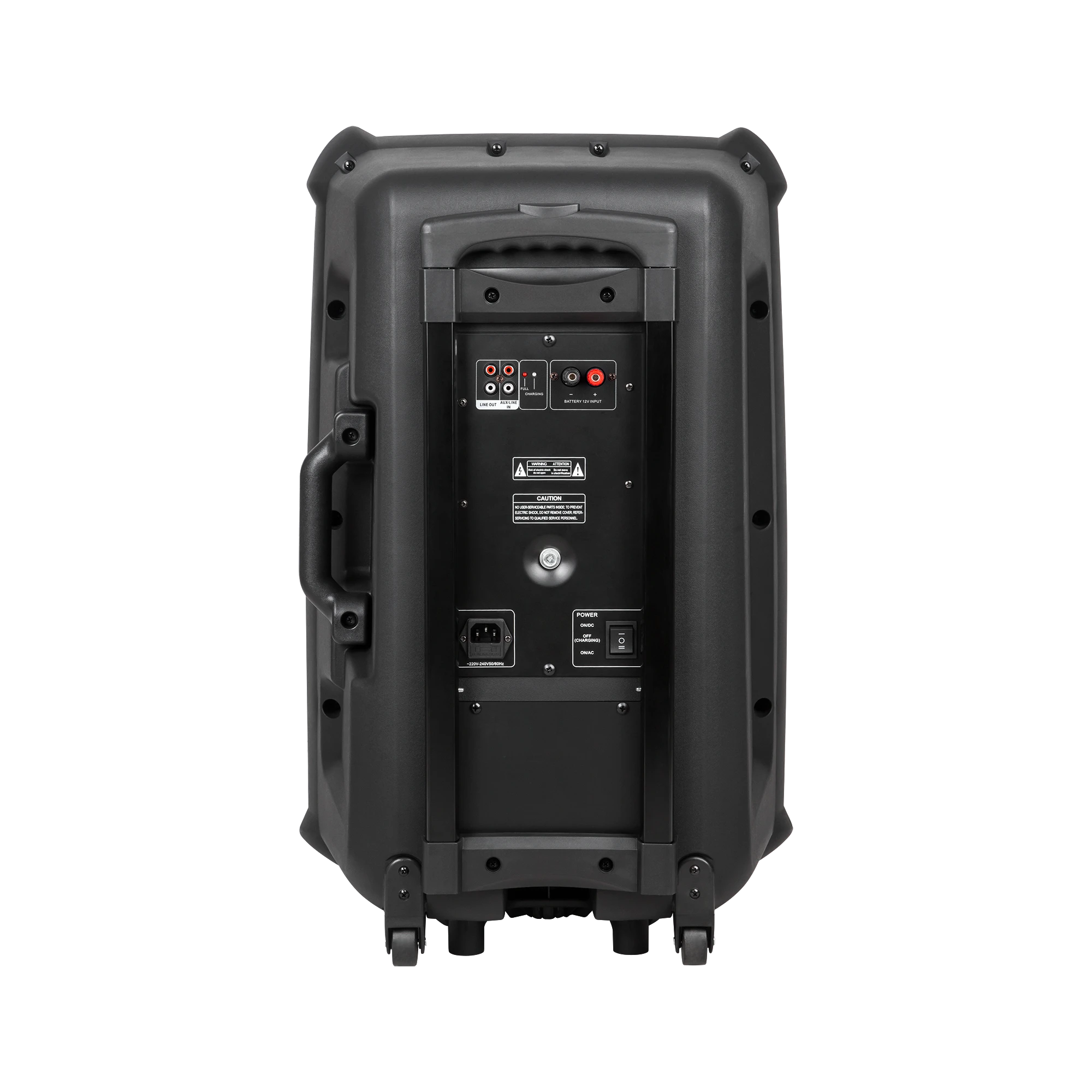 Azusa Aktyvus garsiakalbis (su 2 belaidžiais mikrofonais, SD, Bluetooth, USB) 15" 120W