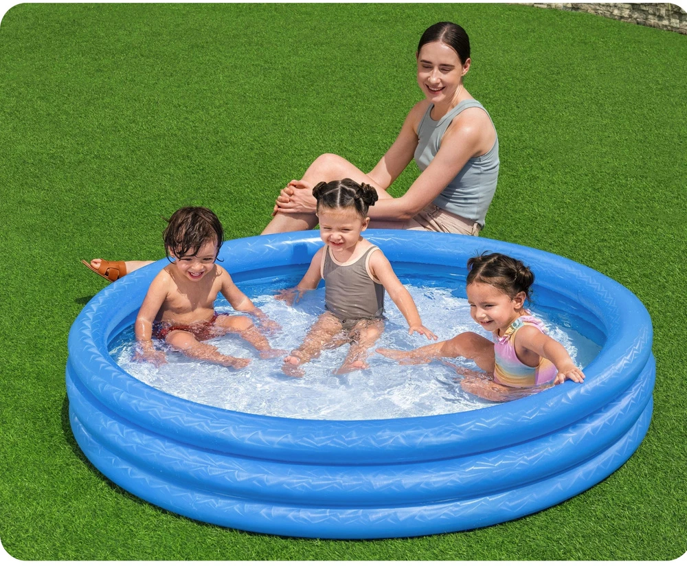 Pripučiamas vaikų baseinas Mėlyna Splash N Smile 152 cm Bestway 51026