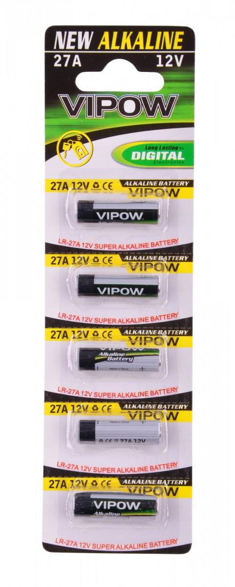 Baterija LR27A Vipow 5vnt