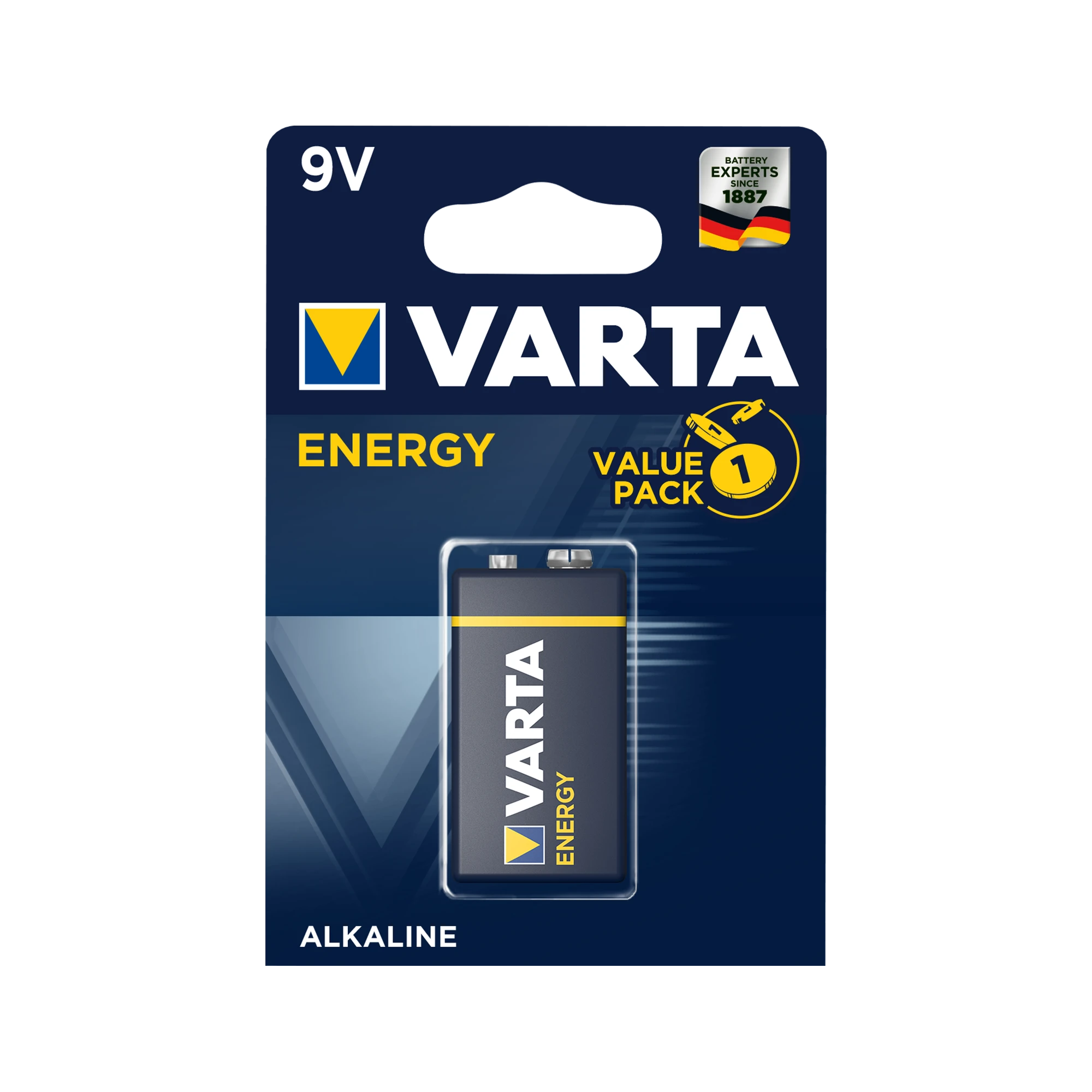 Elementas VARTA Longlife 6LR61 „krona“, šarminis (1) 1714-104 EL21