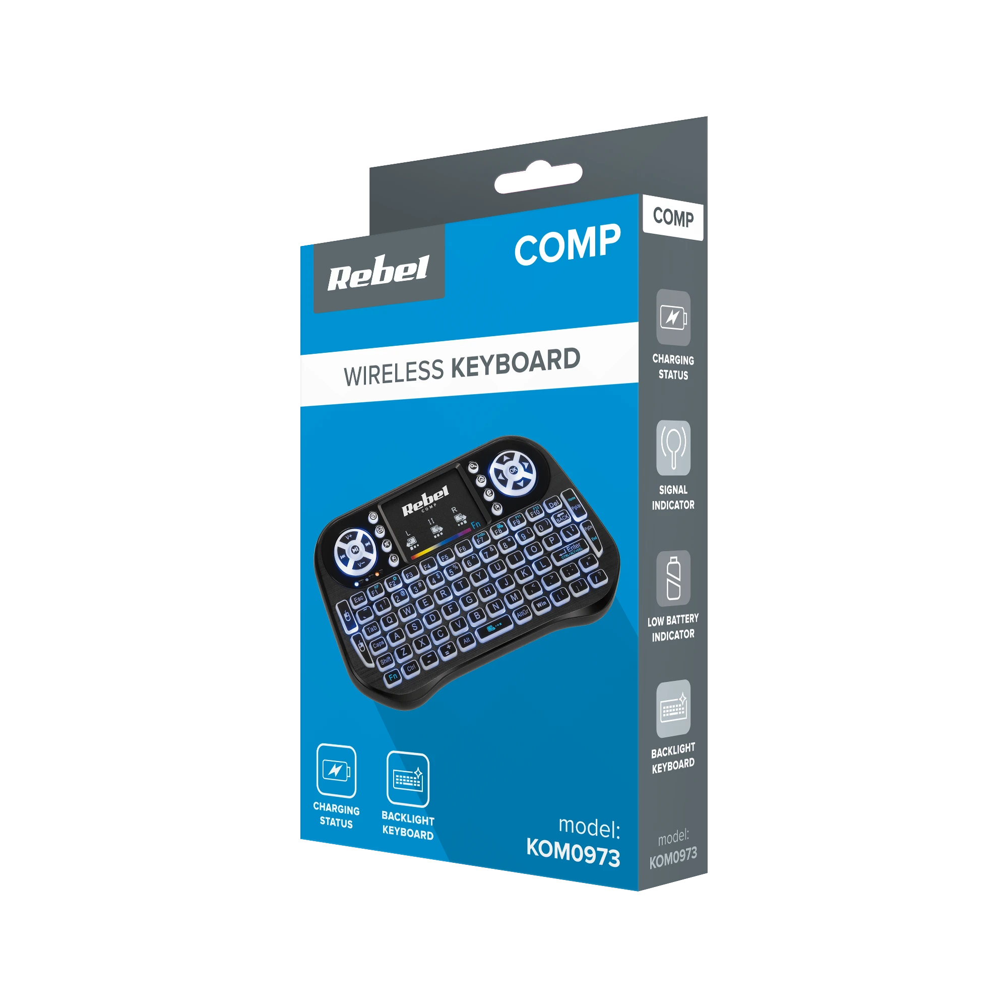 QUER Rebel Mini Q5 Smart TV BOX belaidė klaviatūra