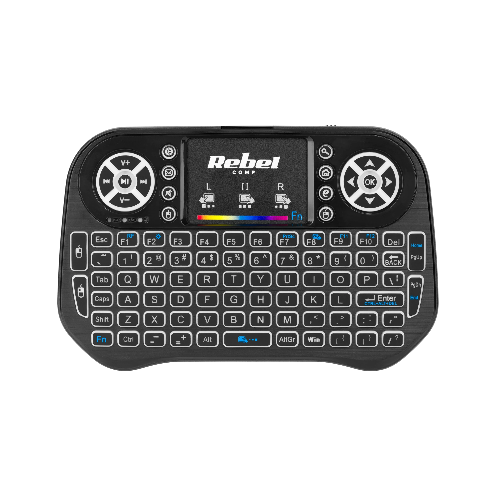 QUER Rebel Mini Q5 Smart TV BOX belaidė klaviatūra