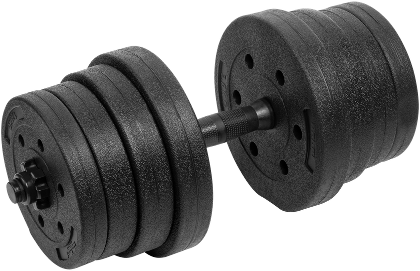 Hantle Bituminiai reguliuojamo svorio hanteliai 2 x 15 kg REBEL ACTIVE