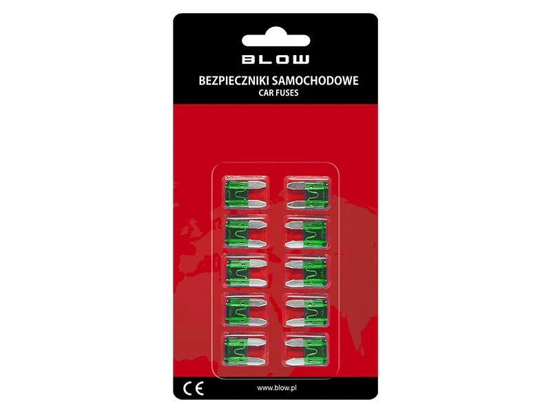 Blow Oem MINI automobilinis saugiklis 30A - 10vnt