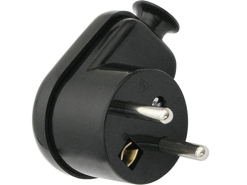2162# Oem WT-16 kištukas - į lizdą su įžeminimu - juodas