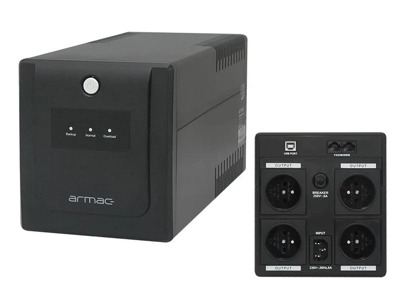 ARMAC H/1000E/LED Armac UPS HOME Line-Interactive 1000E LED 4x 230V PL OUT, USB