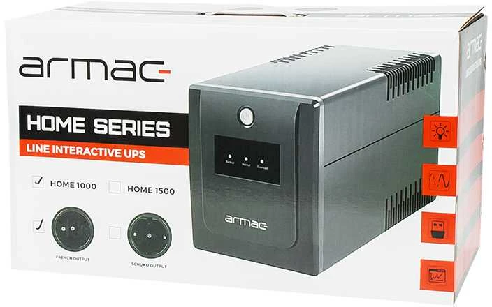 ARMAC H/1000E/LED Armac UPS HOME Line-Interactive 1000E LED 4x 230V PL OUT, USB