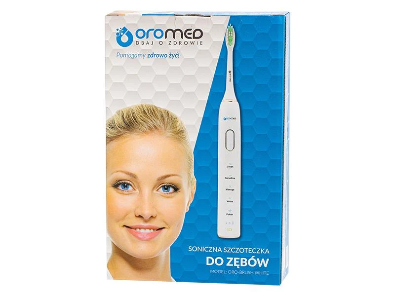 Elektrinis dantų šepetėlis Oromed Oro-Brush, Baltas