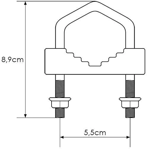 76-927# Spaustuko tvirtinimo laikiklis 6x9cm/8mm
