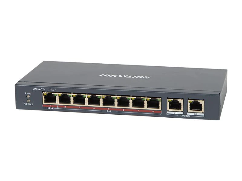 Šakotuvas SWITCH POE DS-3E0310HP-E 8 PRIEVADŲ Hikvision