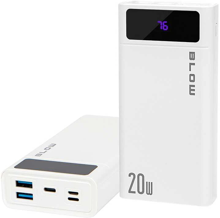 81-148# Blow Išorinė baterija 20000mAh QC+PD PB20E balta