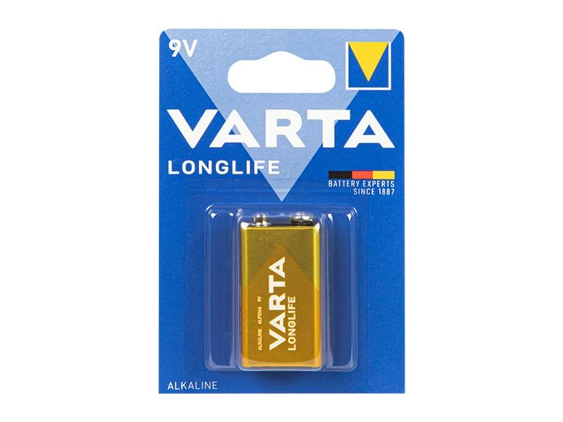 Baterija Varta Longlife 9V alkaline, 1 vnt