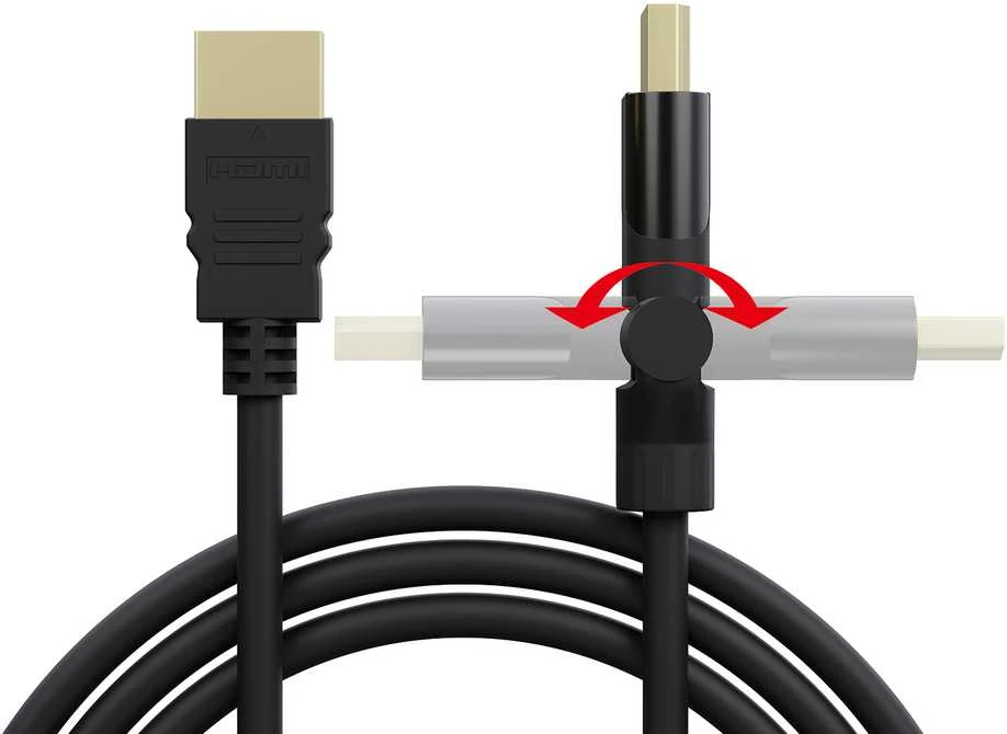 BLOW 92-653 BLOW HDMI-HDMI Juodas 2.0 4K kampas 3m
