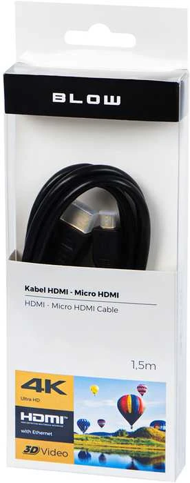 BLOW 92-673# BLOW HDMI-micro HDMI PROFESSIONAL 4K 2.0 1,5m