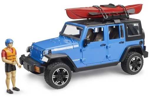 Bruder Ata BRUDER Jeep Wrangler Rubicon kajak+fig 02529