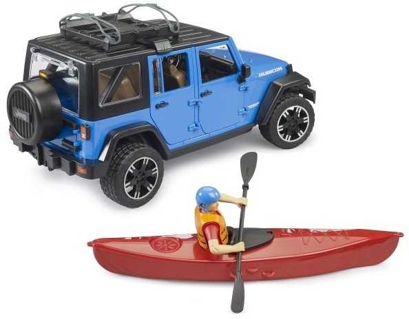 Bruder Ata BRUDER Jeep Wrangler Rubicon kajak+fig 02529