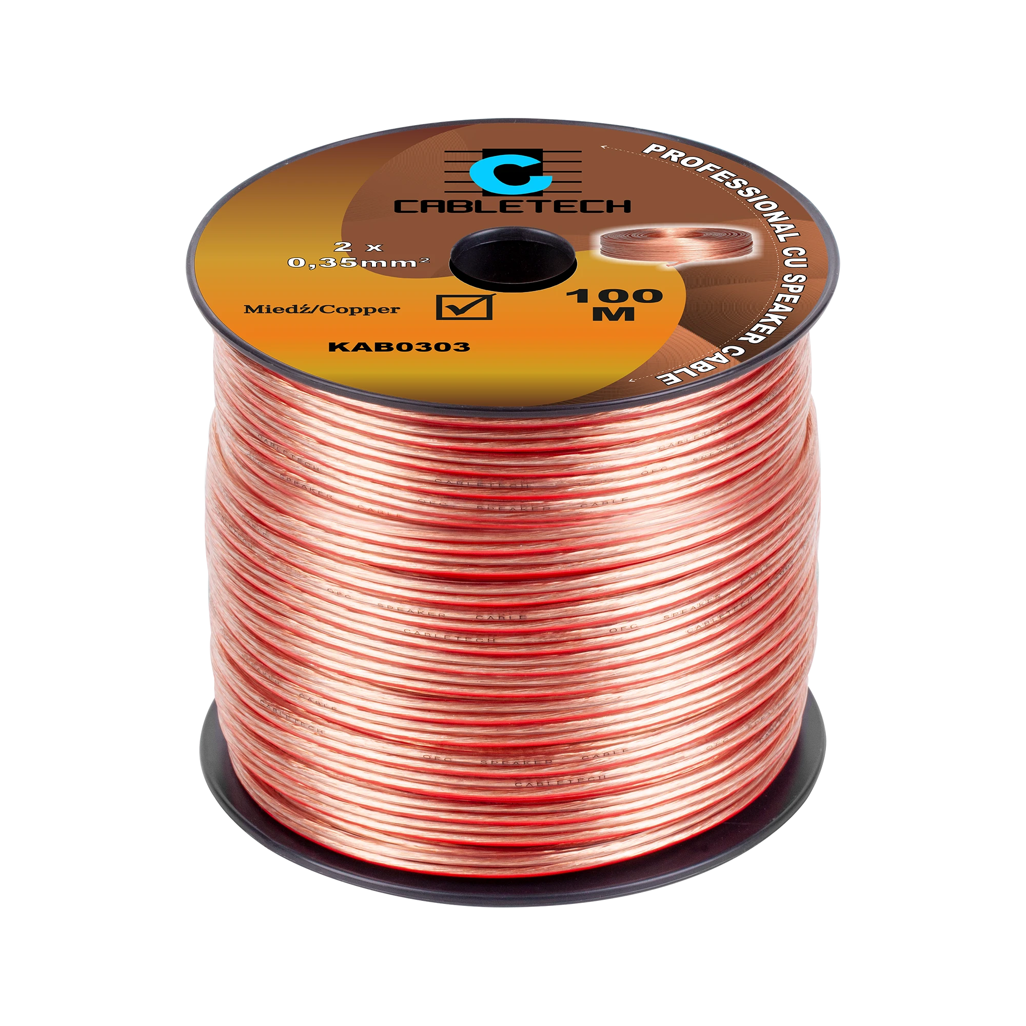 Cabletech garsiakalbių laidas 100m ritėje
