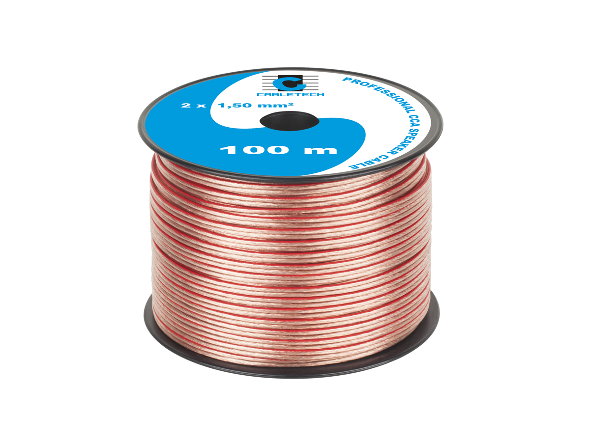 Cabletech Kolonėlių kabelis CCA 1.5mm 1m
