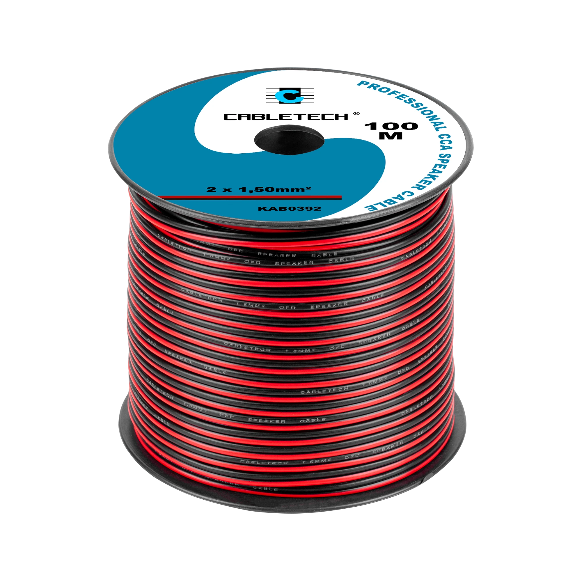 Cabletech kolonėlių kabelis ritėje 100m