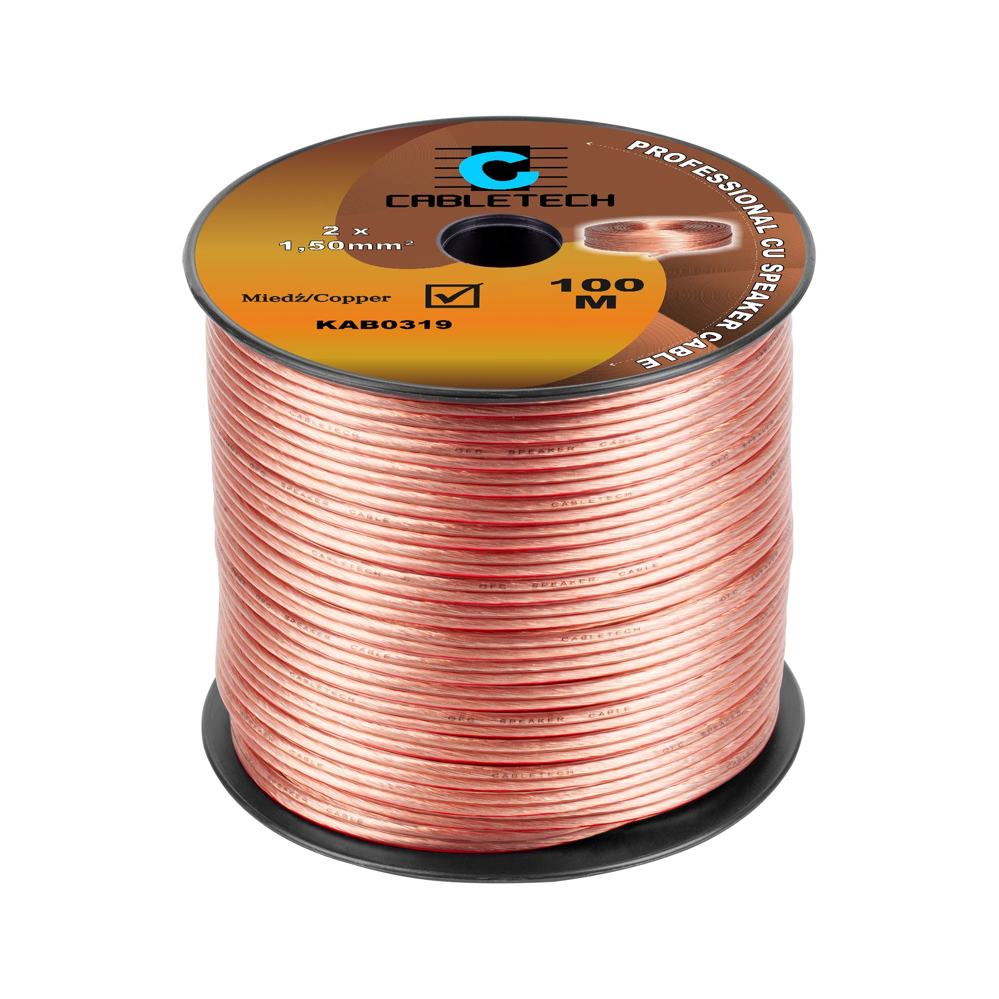 Cabletech varinis kolonėlių kabelis 1.5mm rite