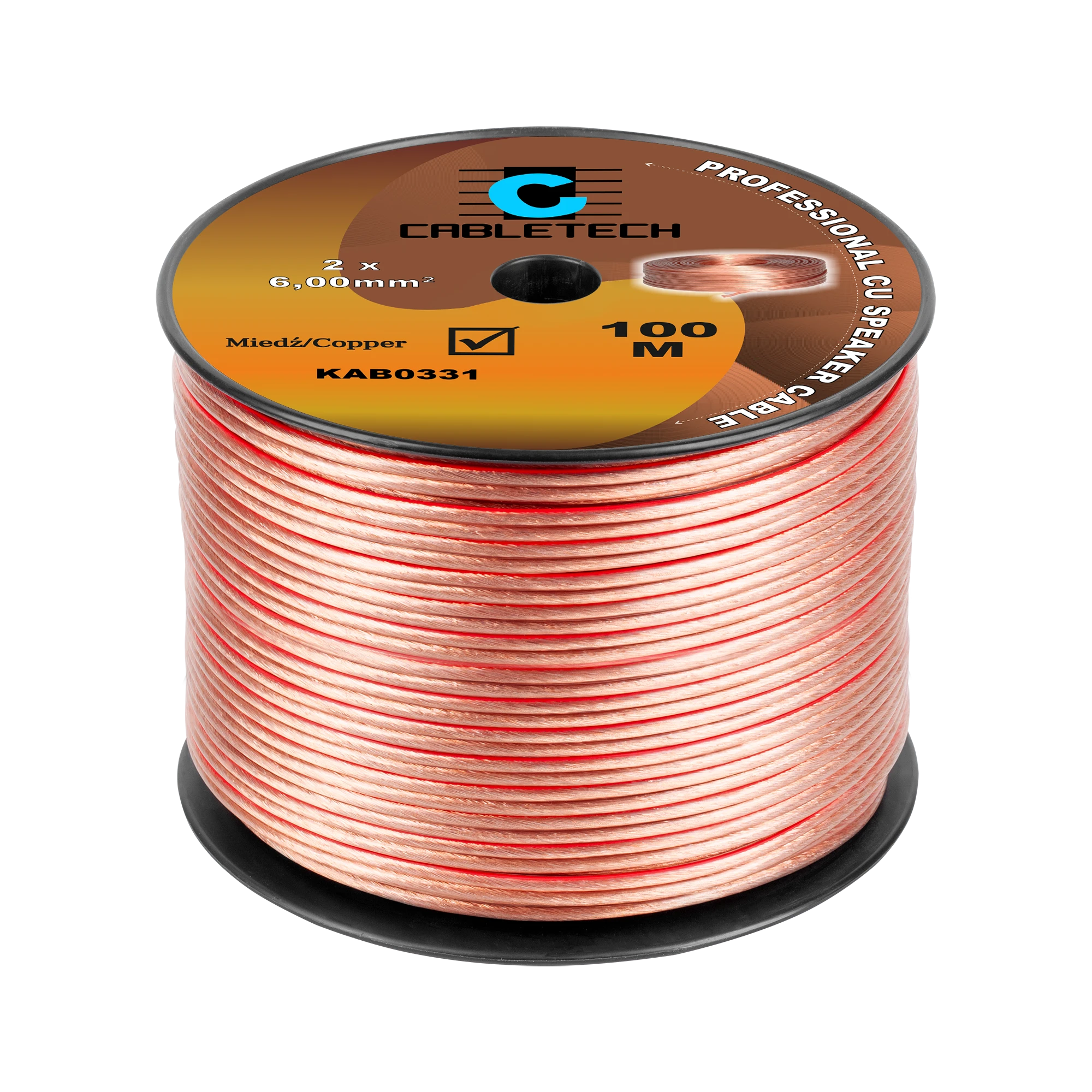 Cabletech varinis kolonėlių laidas ritėje