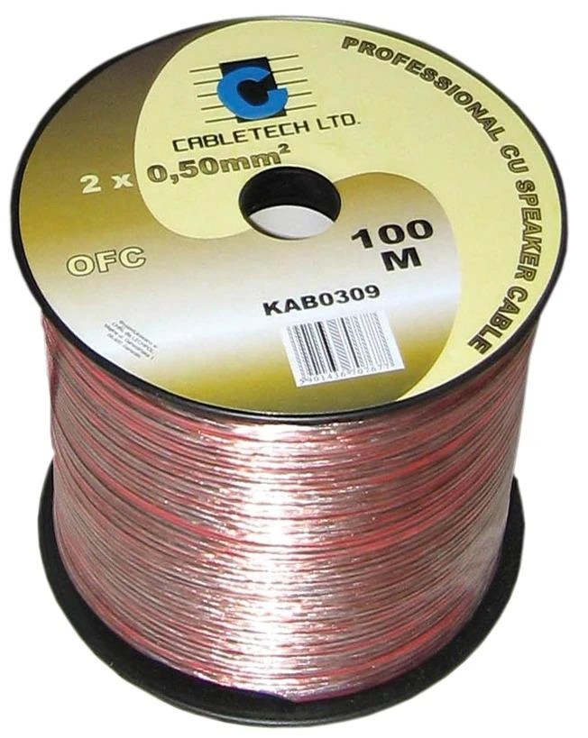 Cabletech kolonėlių kabelis ritėje 100m