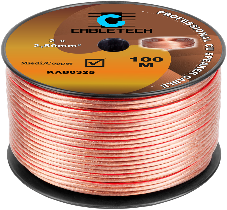 Cabletech Kolonėlių kabelis 2.5mm 1m