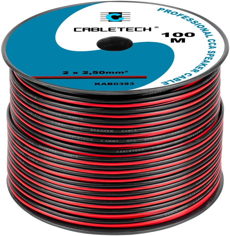 Cabletech garsiakalbių laidas 2x2.5mm ritėje