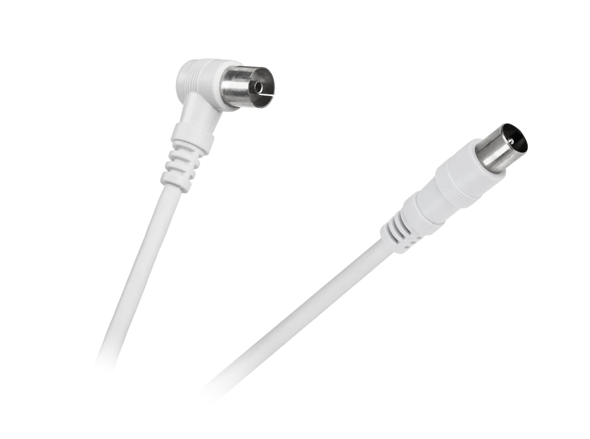 Cabletech TV kabelis su kampine ir tiesia jungtimi