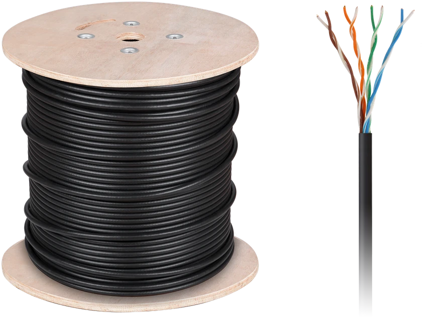 Cabletech Varinis kompiuterio laidas - UTPCat5e vytos poros + gelis