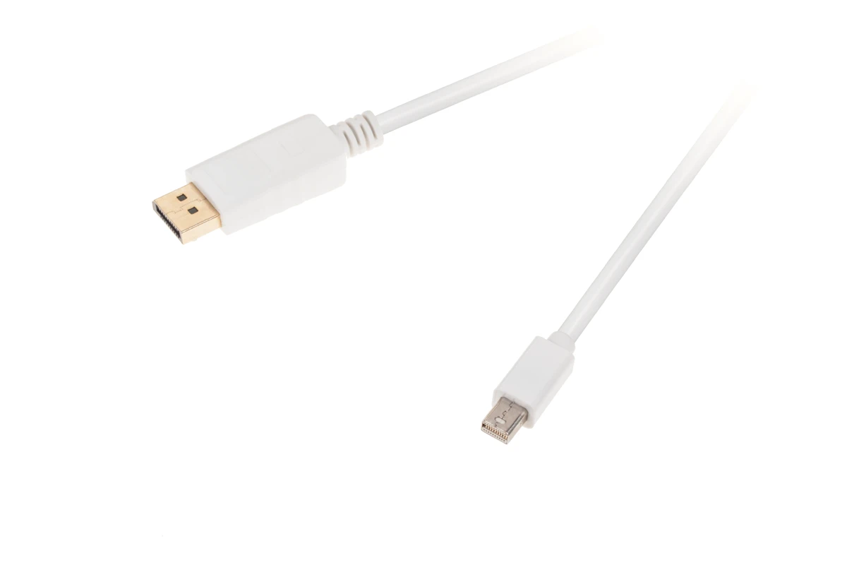Baltas Mini DP į HDMI laidas sujungtiems įrenginiams