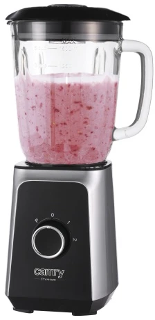 Adler Camry | Maišytuvas | CR 4077 | Tabletop | 500 W | Jar material Glass | Jar capacity 1.5 L | Ice crushing | Juodas/Nerūdijantis plienas