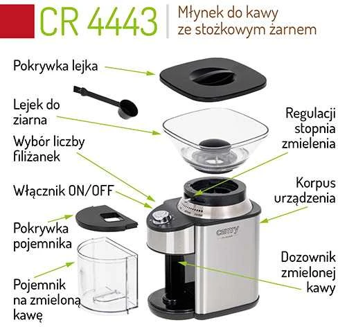 Elektrinė kavamalė su girnomis CAMRY CR-4443