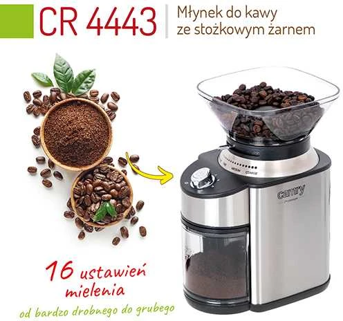 Elektrinė kavamalė su girnomis CAMRY CR-4443