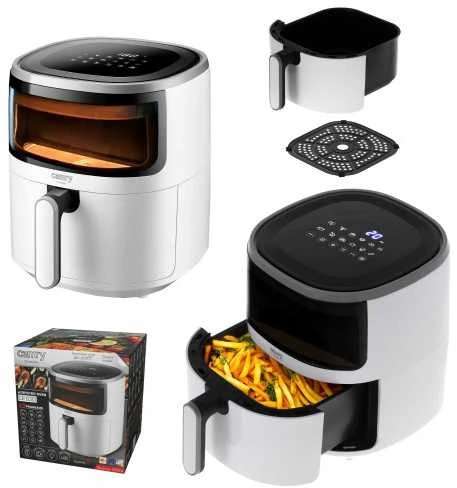 Gruzdintuvė Camry Airfryer orkaitė | CR 6313 | Galia 2000 W | Talpa 5 L | Konvekcija | Baltas