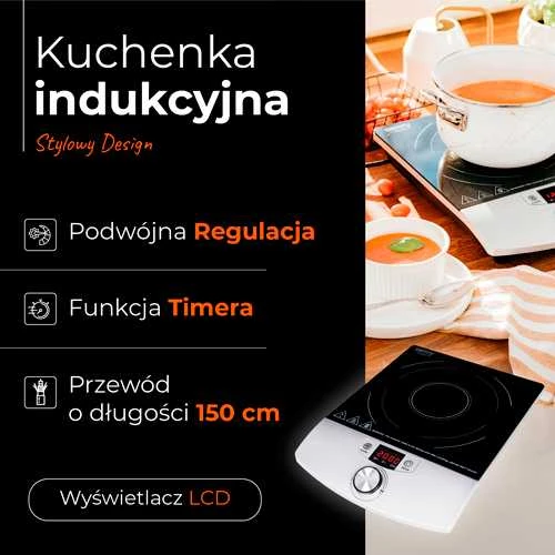 Kaitlentė Adler Camry Cooker Indukcija | CR 6515 | Degiklių / virimo zonų skaičius 1 | Juodas/Sidabrinis | Indukcija