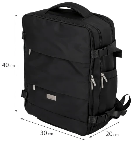 Camry CR 6880 juodas Kuprinė biznesowo-sportowy on-board free size 40x20x30 cm, 24l, 3 komory, 11 kieszeni, laptop 17