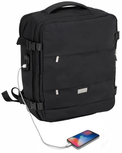 Camry CR 6880 juodas Kuprinė biznesowo-sportowy on-board free size 40x20x30 cm, 24l, 3 komory, 11 kieszeni, laptop 17