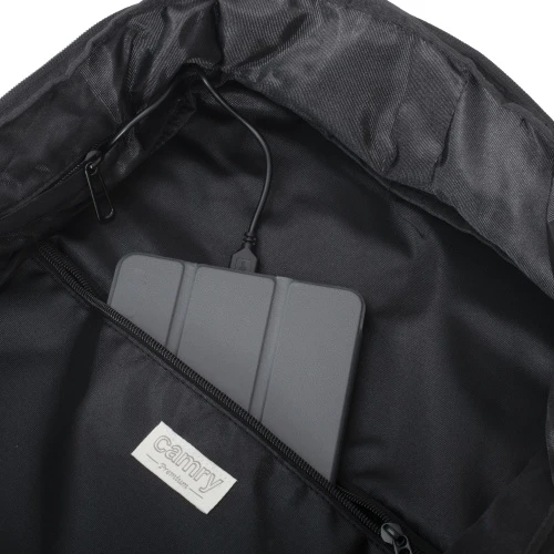 Camry CR 6880 juodas Kuprinė biznesowo-sportowy on-board free size 40x20x30 cm, 24l, 3 komory, 11 kieszeni, laptop 17