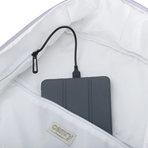 Camry CR 6880 light violetinė Kuprinė biznesowo-sportowy on-board free size 40x20x30 cm, 24l, 3 komory, 11 kieszeni, laptop 17